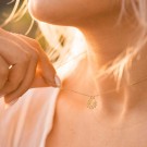 Serenity by Gulldia - Hjertechakra Smykke i sølv, Rosenkvarts thumbnail
