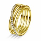 Pan Jewelry - Siena Ring i forgylt sølv med zirkonia thumbnail