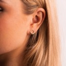 Pan Jewelry - Hjerterille Øredobber i forgylt sølv thumbnail
