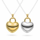 Pan Jewelry - Smykke i gult- og hvitt gull, hjerte thumbnail