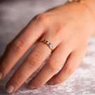 Pan Jewelry - Sparks Ring i forgylt sølv, justerbar thumbnail