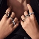 Sif Jakobs - Capizzi Due Ring i sølv med hvite zirkonia, 18k gullbelagt thumbnail
