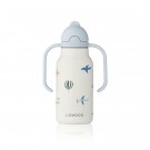 Liewood - Kimmie Drikkeflaske m/håndtak 250ml, Aviator/Ecru thumbnail