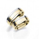 GD Forever - Giftering i gult og hvitt gull, 6mm thumbnail