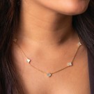 Pan Jewelry - Kløver Smykke i forgylt sølv med perlemor thumbnail