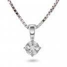 Pan Jewelry - Smykke i hvitt gull med diamant 0,12ct WP  thumbnail