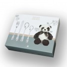 Eik Barn - Panda Stålbestikk med bamse thumbnail