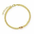 Pan Jewelry - Rio Radiance Armbånd i forgylt sølv med champagnefarget zirkonia thumbnail
