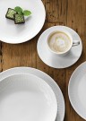 Aida - Relief Kaffekopp m/fat Hvit 20cl, 4stk thumbnail