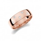 GD Forever - Giftering i rosègull med dia. 0,10ct WSI, 6mm thumbnail