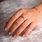 Pan Jewelry - Sparks Ring i sølv, justerbar thumbnail