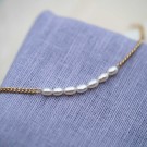 Pan Jewelry - Armbånd i forgylt sølv med ferskvannsperler thumbnail