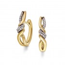 Pan Jewelry - Øredobber i gull med zirkonia thumbnail