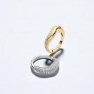 Sif Jakobs - Glorenza Ring i sølv med hvite zirkonia, 18k gullbelagt thumbnail