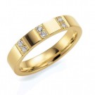 GD Forever - Giftering i gult gull med dia. 0,12ct WSI, 4mm thumbnail