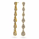 Pan Jewelry - London Luxe Øredobber i forgylt sølv med hvite zirkonia thumbnail