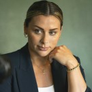 Gulldia - Armbånd i forgylt sølv med hvite zirkonia by Nora Mørk thumbnail