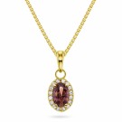 Pan Jewelry - Athens Charm Smykke i forgylt sølv med hvit og brun zirkonia thumbnail
