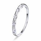 Pan Jewelry - Ring i sølv med zirkonia thumbnail