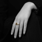 Studio by Gulldia - Edge Ring i forgylt sølv, Justerbar thumbnail