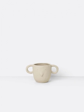 Ferm Living Mus Plant Pot Small - Sand
