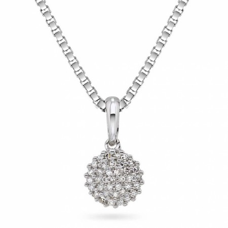 Pan Jewelry - Smykke i hvitt gull med diamanter 0,06 ct WSI