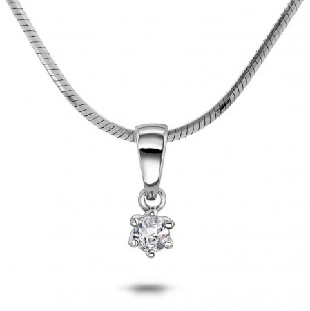 Pan Jewelry - Ingrid Diamantsmykke i hvitt gull, 0,05ct