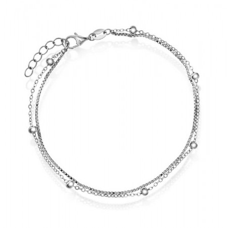 Pan Jewelry - Ankelkjede i sølv, 20cm