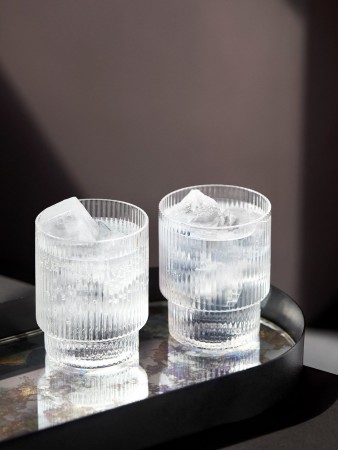 Ferm Living - Ripple Glasses (sett med 4)