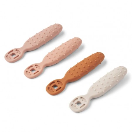 Liewood - Caelia Baby Lær å spise selv skje 4pk, Pale Tuscany