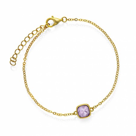 Sandra Lyng x Pan Jewelry - Armbånd i forgylt sølv med ametyst, RO