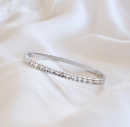 Goldstory - 1920's BLING Armring i stål