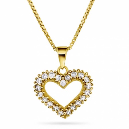 Pan Jewelry - Smykke i forgylt sølv med zirkonia hjerte