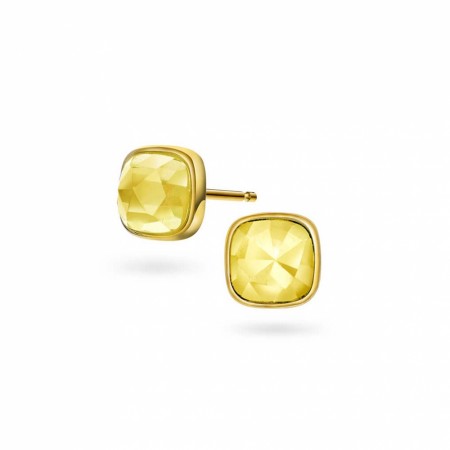 Sandra Lyng x Pan Jewelry - Øredobber i forgylt sølv med citrin, GLEDE
