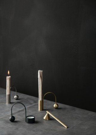 Ferm Living Balance Tealight Holder, Svart