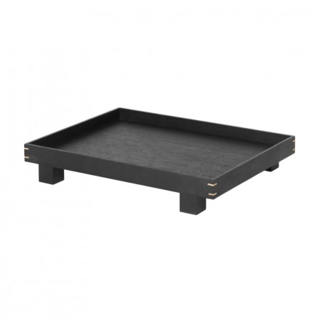 Ferm Living - Bon Wooden Tray Small, Bl. Stained Oak