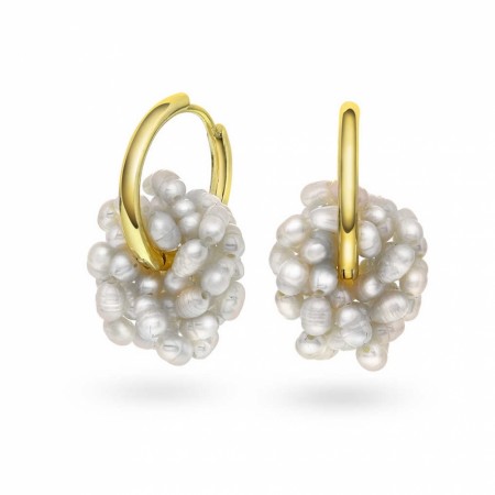 Sandra Lyng x Pan Jewelry - Øreringer i forgylt sølv med ferskvannsperler