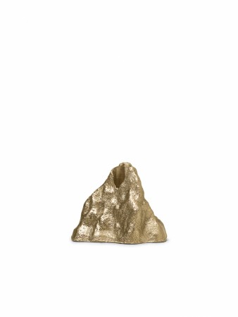 Ferm Living - Stone Candle Holder Small, Brass