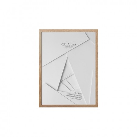 ChiCura - Ramme 40x50cm m/Glass, Eik