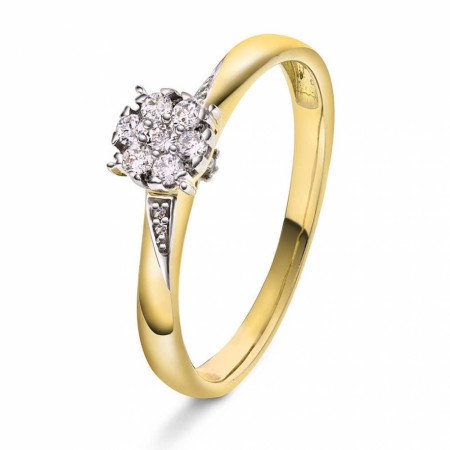 Pan Jewelry - Ring i gull med diamanter 0,21ct WP