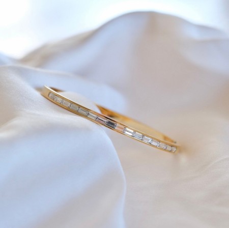 Goldstory - 1920's BLING Armring i forgylt stål