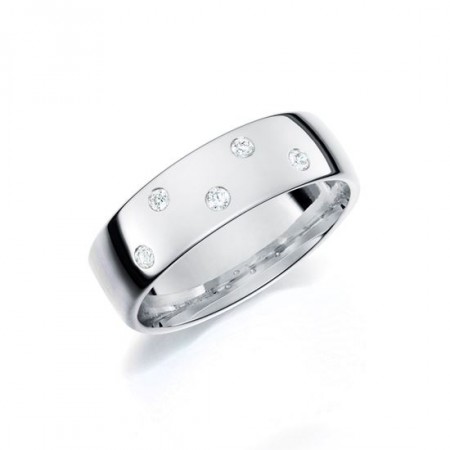 GD Forever - Giftering i hvitt gull med dia. 0,10ct WSI, 6mm