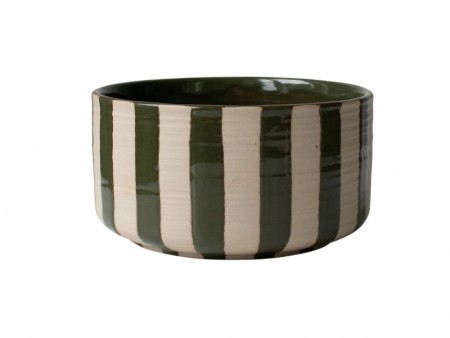 DBKD - Line Bowl Ø16 cm, Stripe Green