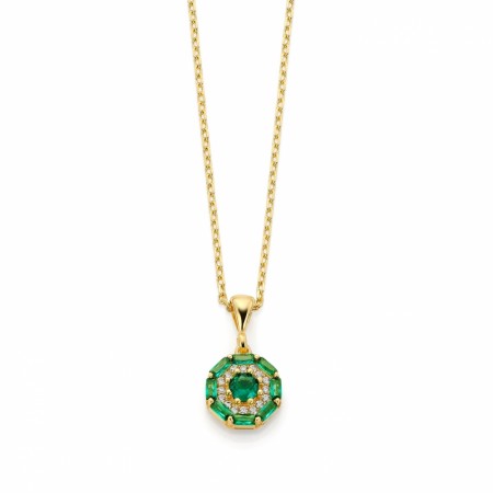 Goldstory - STARLIGHT Smykke i forgylt sølv med grønn zirkonia