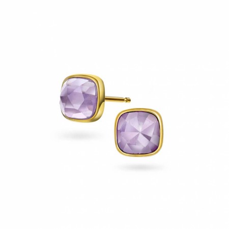 Sandra Lyng x Pan Jewelry - Øredobber i forgylt sølv med ametyst, RO