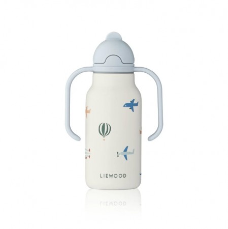 Liewood - Kimmie Drikkeflaske m/håndtak 250ml, Aviator/Ecru