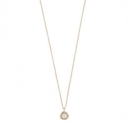 Snö of Sweden - Mayfair Pearl Halskjede i forgylt messing