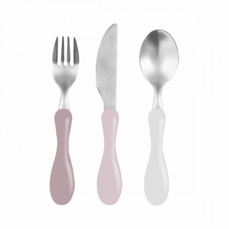 Sebra Stainless Steel Cutlery set, pink