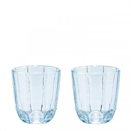 Holmegaard - Lily Vannglass 2 stk, Blue Iris