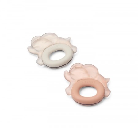 Liewood - Rita Elefant Kjølende Biteleke 2pk, Pale Tuscany/Sandy